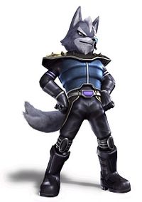 Official picture of Wolf O' Donnell in Star Fox Assault. 