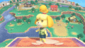 Isabelle's down taunt.