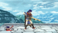 Ike's down taunt.