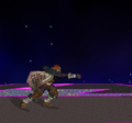 A screen capture of the second jab that Ganondorf would have had, which is a glitch.