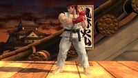 Ryu's first idle pose in Super Smash Bros. for Wii U.
