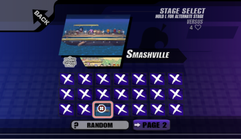 The Marth player gets to strike one more stage, selecting Pokémon Stadium 2 due to its slightly larger size compared to Smashville. Smashville is the last remaining stage, and so, it will be used as the first stage in this set.