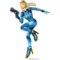 Zero Suit Samus as she appears in Super Smash Bros. 4.