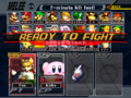 The "Ready to fight!" banner in Melee.
