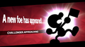 Mr. Game & Watch challenging the player in Super Smash Bros. Ultimate