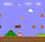 The Super Star as it appears in Super Mario Bros.