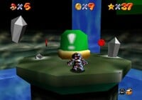 An origin pic of Metal Mario and Meta Crystal.