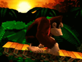 Donkey Kong's idle pose in Melee