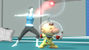 Wii Fit Trainer and Olimar on in the Wii Fit Stage.