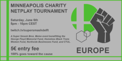 Banner for Minneapolis Charity Netplay Event: Europe Edition.