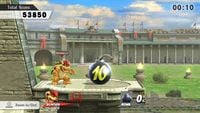 The second round with a bigger bomb in Super Smash Bros. for Wii U.