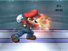 The hitboxes of Mario's Fireball