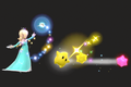 Rosalina using Star Bits as shown by the Move List in Ultimate.