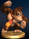 Donkey Kong trophy from Super Smash Bros. Brawl.