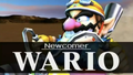 Wario's reveal screen in the E3 2006 trailer.