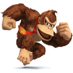 Donkey Kong as he appears in Super Smash Bros. 4.