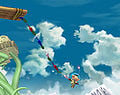 Pikmin Chain used as a tether recovery.