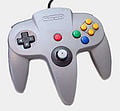The Nintendo 64 controller.