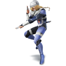 Sheik as she appears in Super Smash Bros. 4.