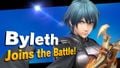 Byleth's unlock notice after downloading him from the Nintendo eShop.