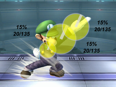 Luigi (SSBB)/Hitboxes - SmashWiki, The Super Smash Bros. Wiki