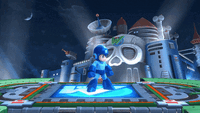 Mega Man's up taunt in Smash 4