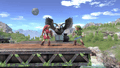 Young Link's Hookshot in Ultimate.