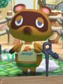 Tom Nook, in his Nookway outfit, in Ultimate.