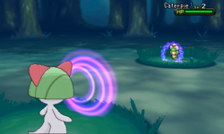 Ralts using Confusion in X/Y.