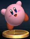 Kirby trophy from Super Smash Bros. Brawl.