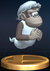 Wrinkly Kong trophy from Super Smash Bros. Brawl.