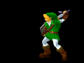 Animation of Link's Bow in Melee.