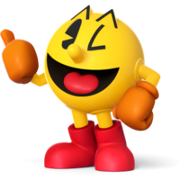 Pac-Man as he appears in Super Smash Bros. 4.