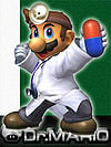 Artwork of Dr. Mario as he appears in Melee.