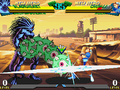 Gameplay of Marvel Super Heroes vs. Street Fighter
