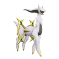 Official artwork of Arceus from Super Smash Bros. Ultimate.