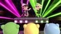 Three Kirbys watching the Squid Sisters' concert on New Pork City.