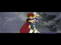 A beta version of the character intro in All-Star Mode in Super Smash Bros. Melee.