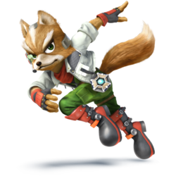 Fox as he appears in Super Smash Bros. 4.