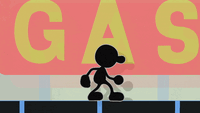 Mr. Game &amp; Watch's down taunt in Smash 4