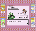 Solar Beam being used by Ivysaur in Pokémon Red.