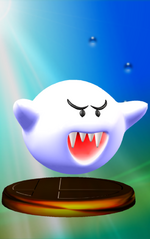 Boo trophy from Super Smash Bros. Melee.