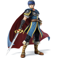 Marth as he appears in Super Smash Bros. 4.
