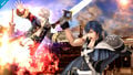 Chrom with male Robin in Super Smash Bros. for Wii U.