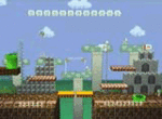 Two of the three Warp Pipes located in Mushroom Kingdom in SSB.