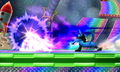 Aura Sphere being fired in Super Smash Bros. for Nintendo 3DS.