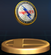 Franklin Badge trophy from Super Smash Bros. Brawl.