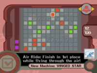 The checklist seen in Kirby Air Ride, which the Challenges in Super Smash Bros. Brawl drew inspiration from.
