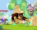 Donkey Kong attacking Nana on Yoshi's Story.