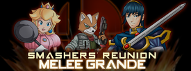 The logo for Smashers' Reunion: Melee Grande.